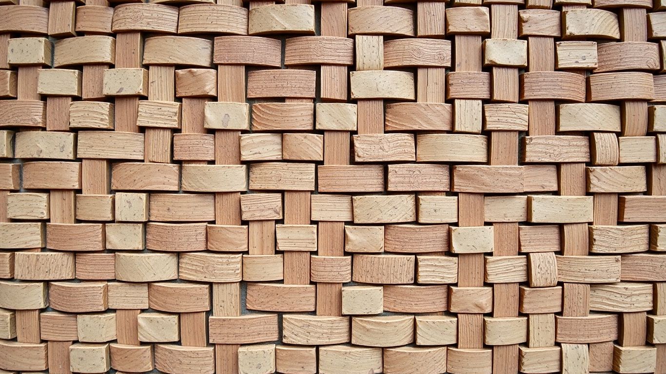 Large basketweave mosaic pattern