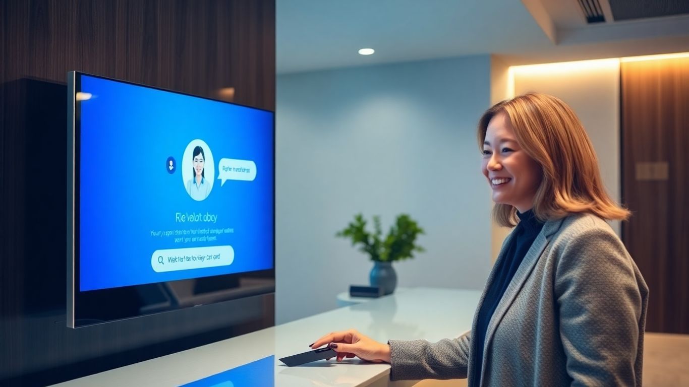 Hotelni sprejem z digitalnim pomočnikom