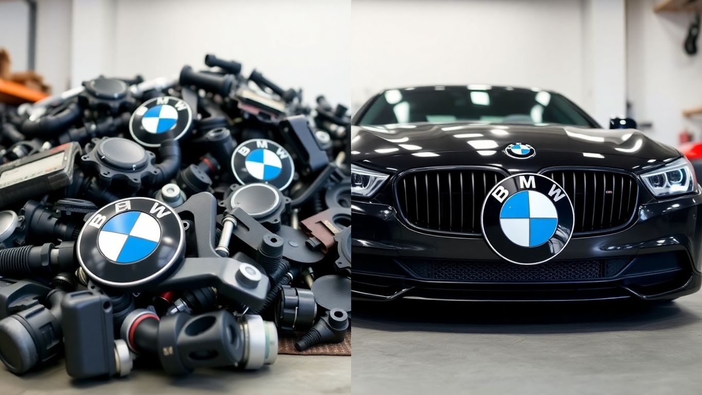 BMW parts comparison: used vs. new