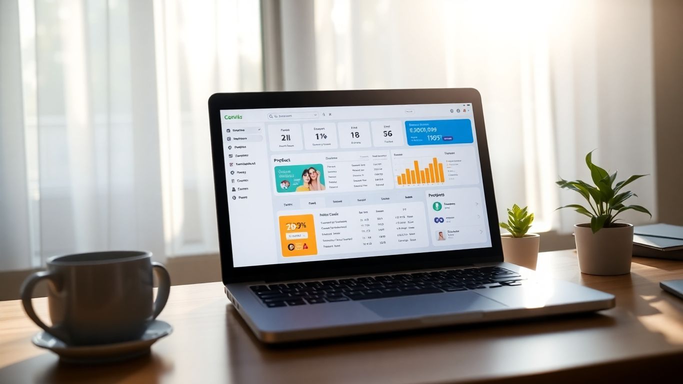 Dropified e-commerce dashboard on a laptop screen.