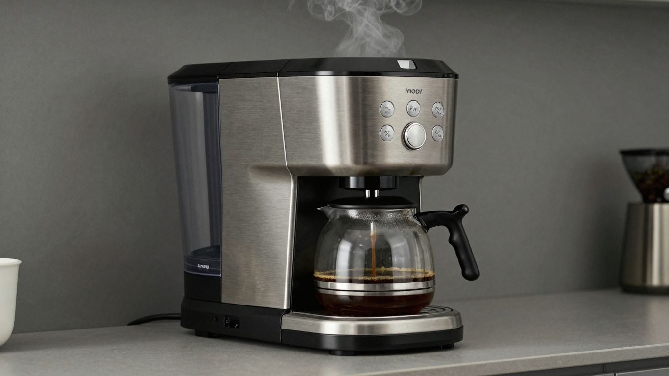 Fellow Aiden Precision Coffee Maker on a kitchen counter.