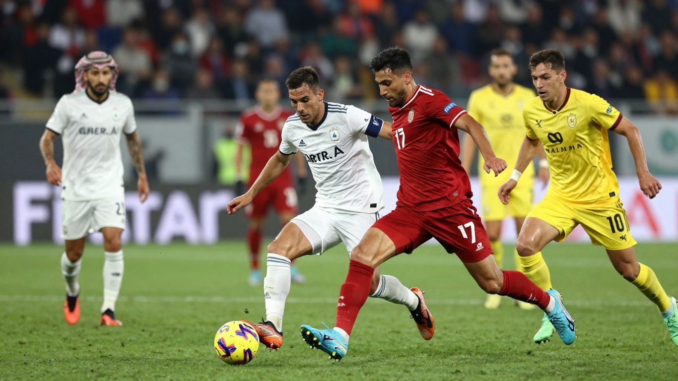 Serie A football match action shot