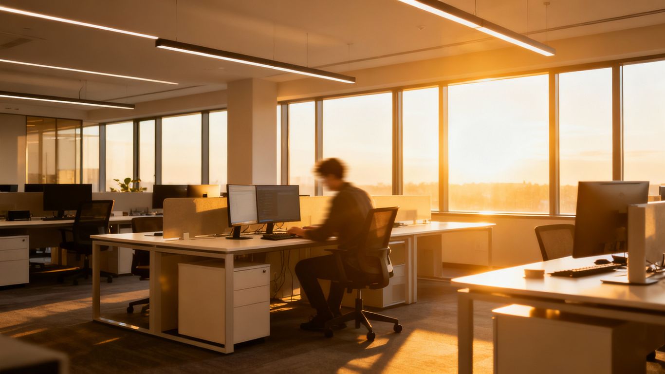 San Francisco skyline with IT equipment overlay