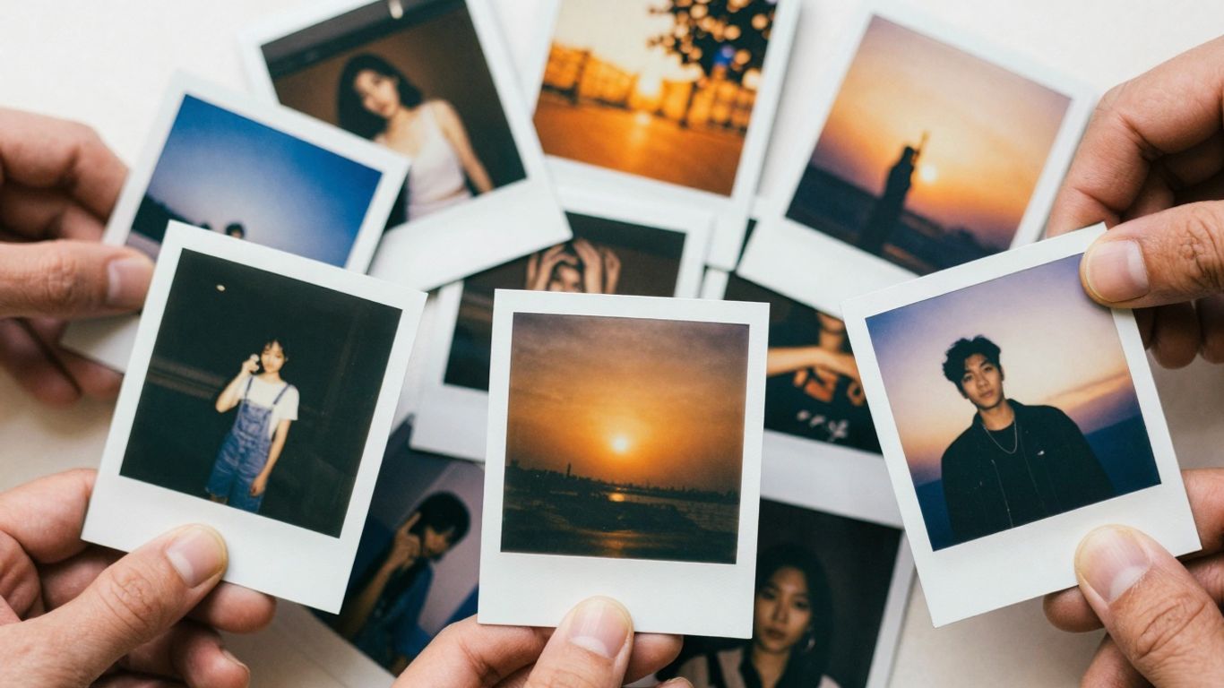 Polaroid foto's met creatieve technieken en inspiratie.