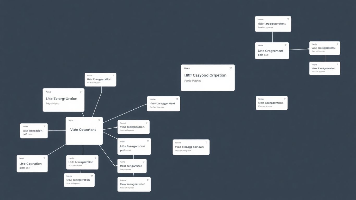 Structure de site web organisée en arborescence