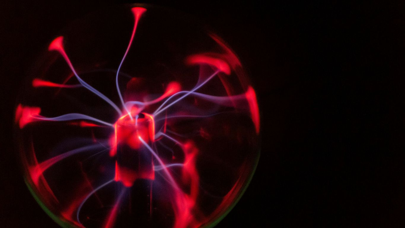 red plasma ball
