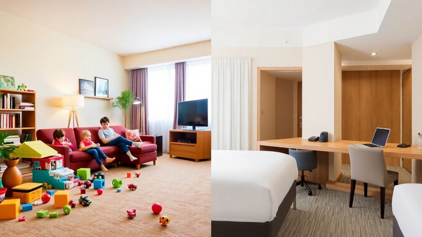 Family vs. business travel accommodation comparison