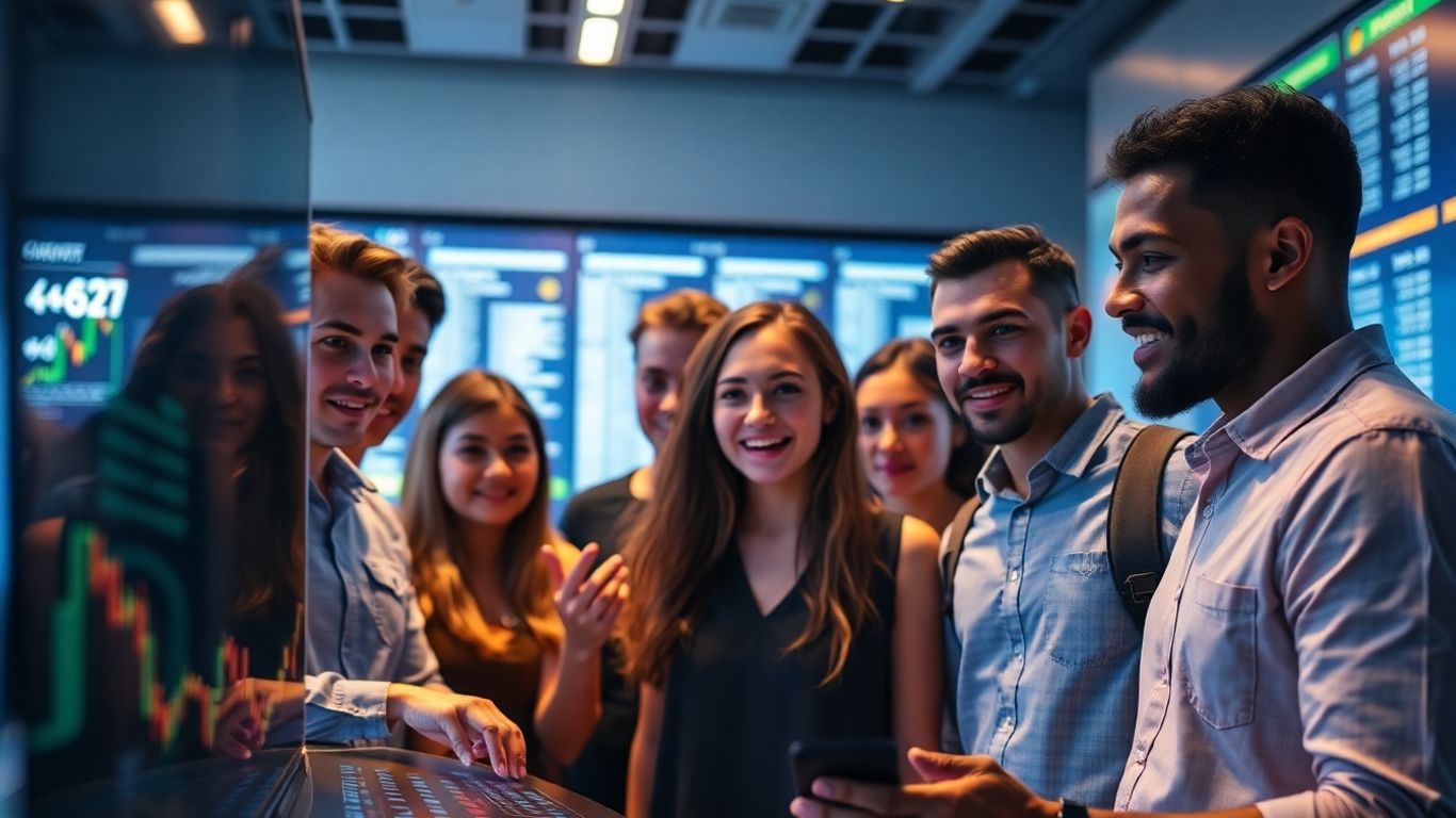 Beginners exploring cryptocurrency trading platform interface.