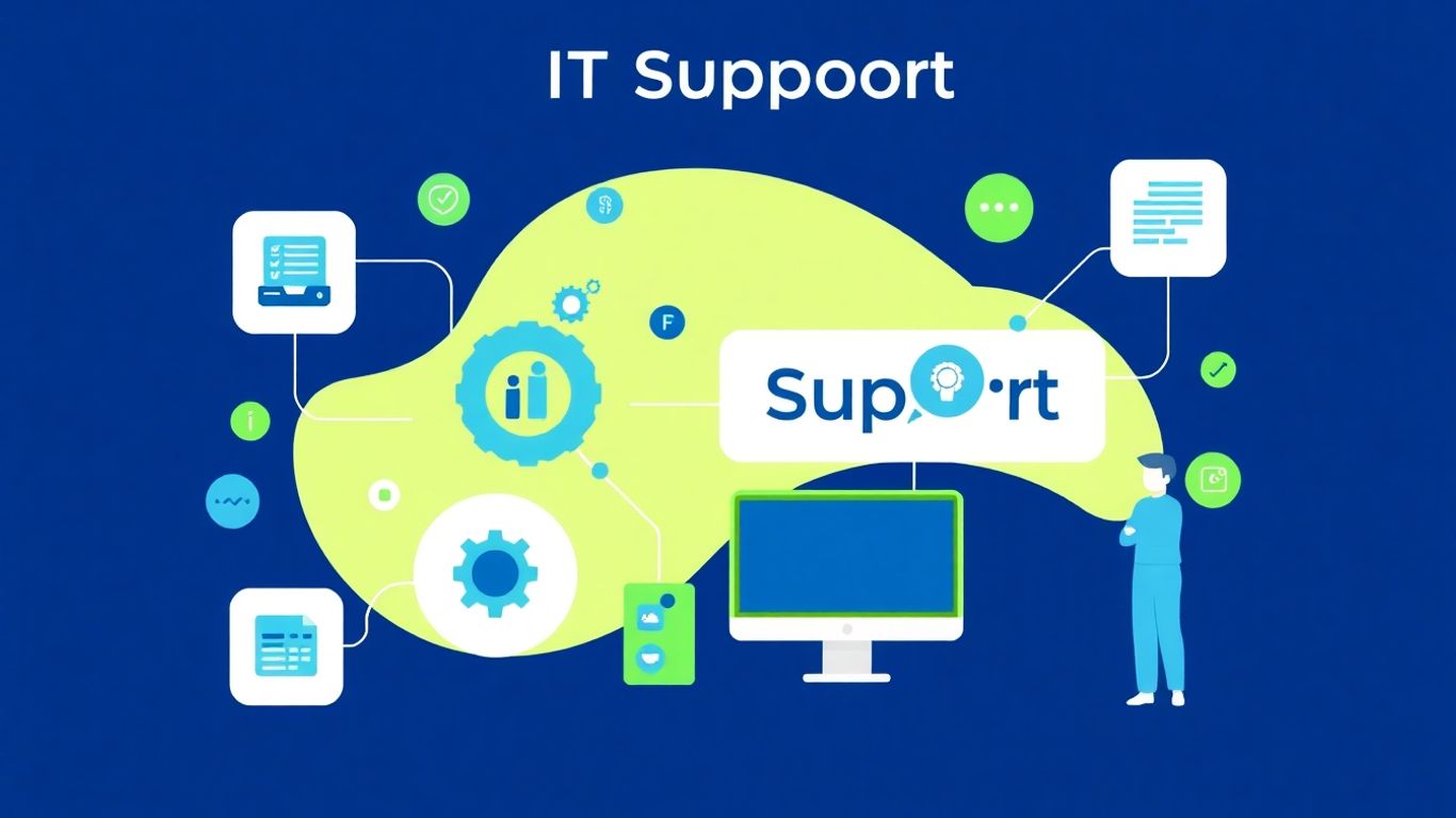Infographic on outsourcing IT support for efficiency.