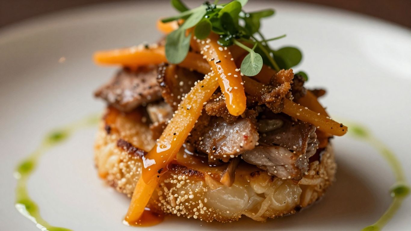 Close-up of a delicious Portland food dish.