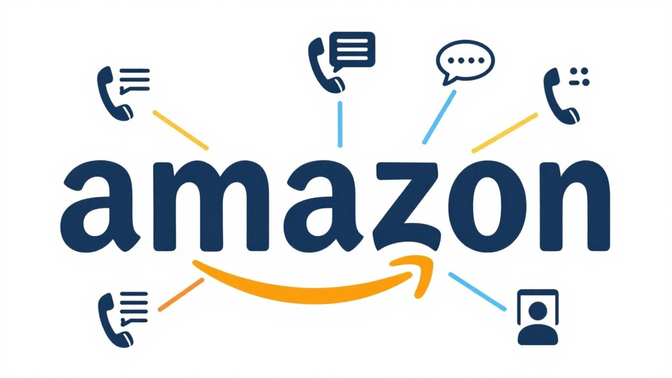 Amazon customer service contact options infographic