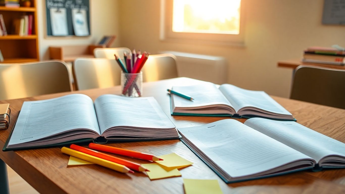 Cuadernos y lápices para aprender español fácilmente.