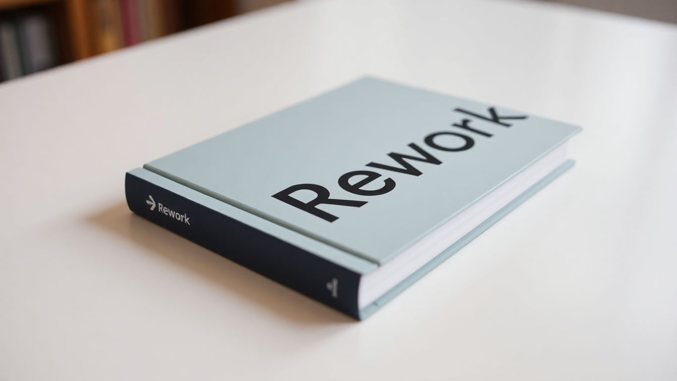 Jeff Bezos recommended book Rework cover