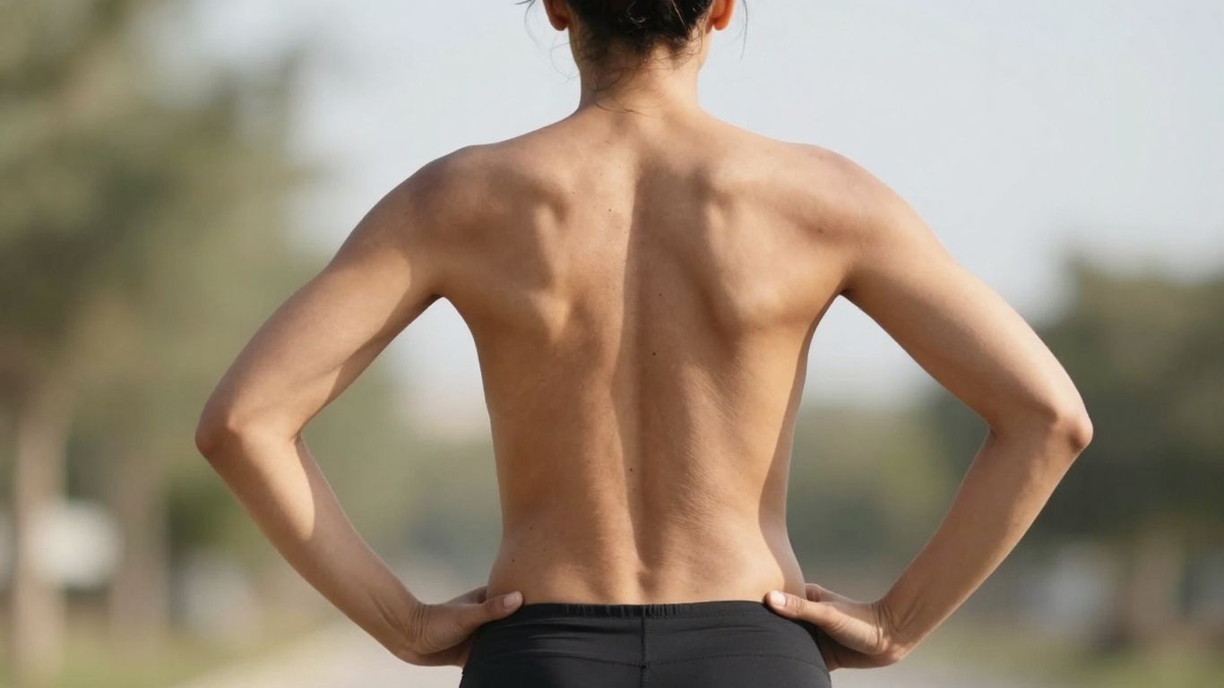 Persoană cu postură corectă, stând dreaptă și relaxată.