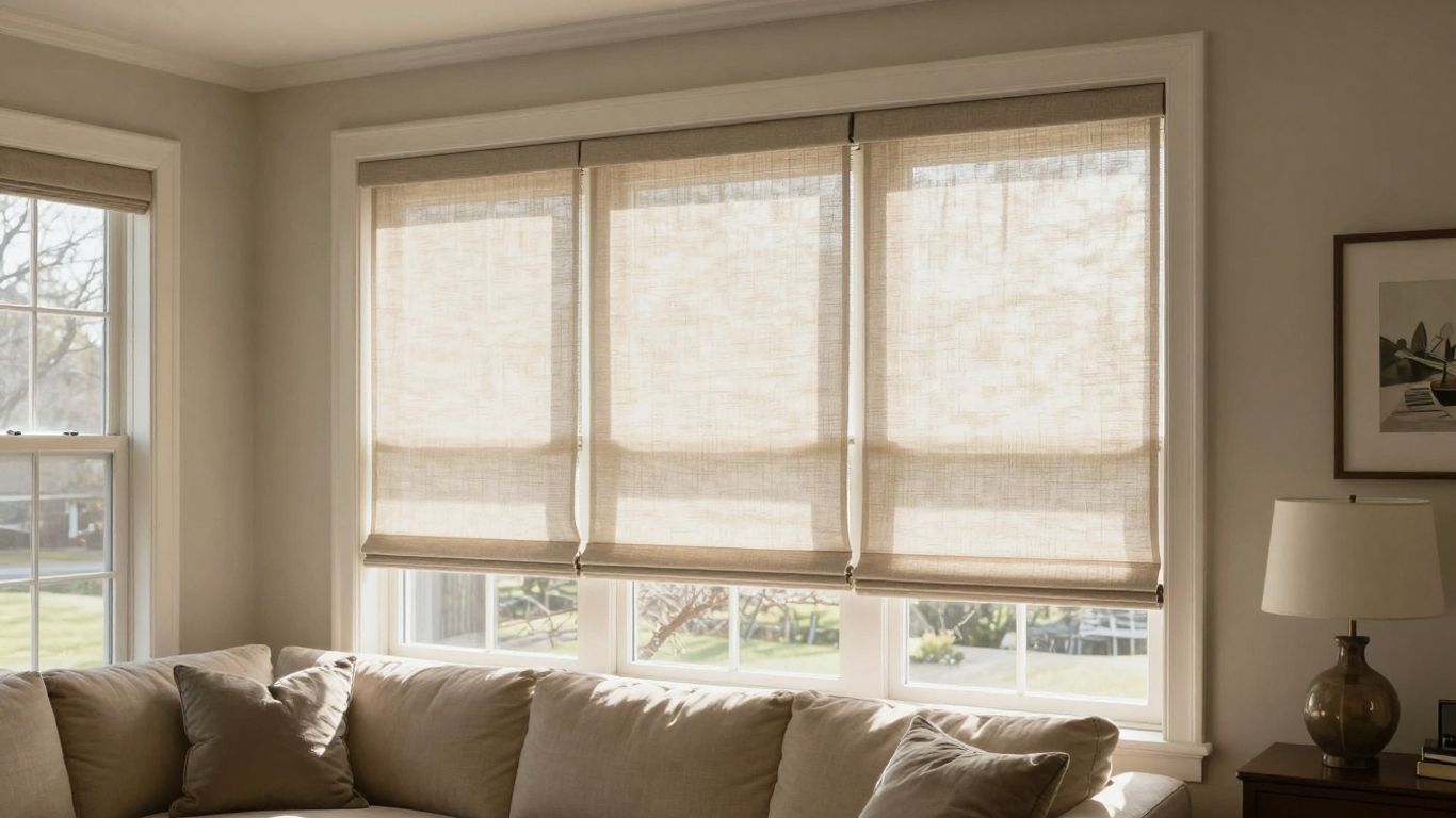 Blinds installation services showcasing beautiful custom window treatments for homes in Fishers, emphasizing precision and quality.