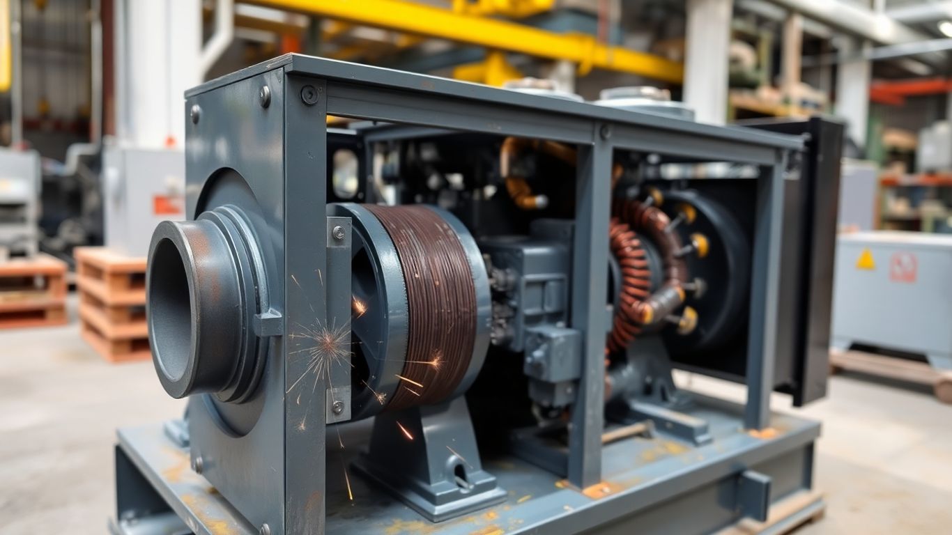 Générateur électrique en fonctionnement