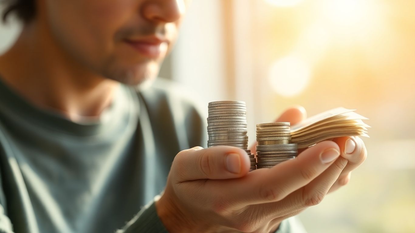 Person planning finances for a secure future.