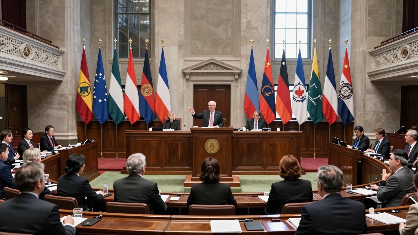 Parlament, discuții, decizii politice, cetățeni.