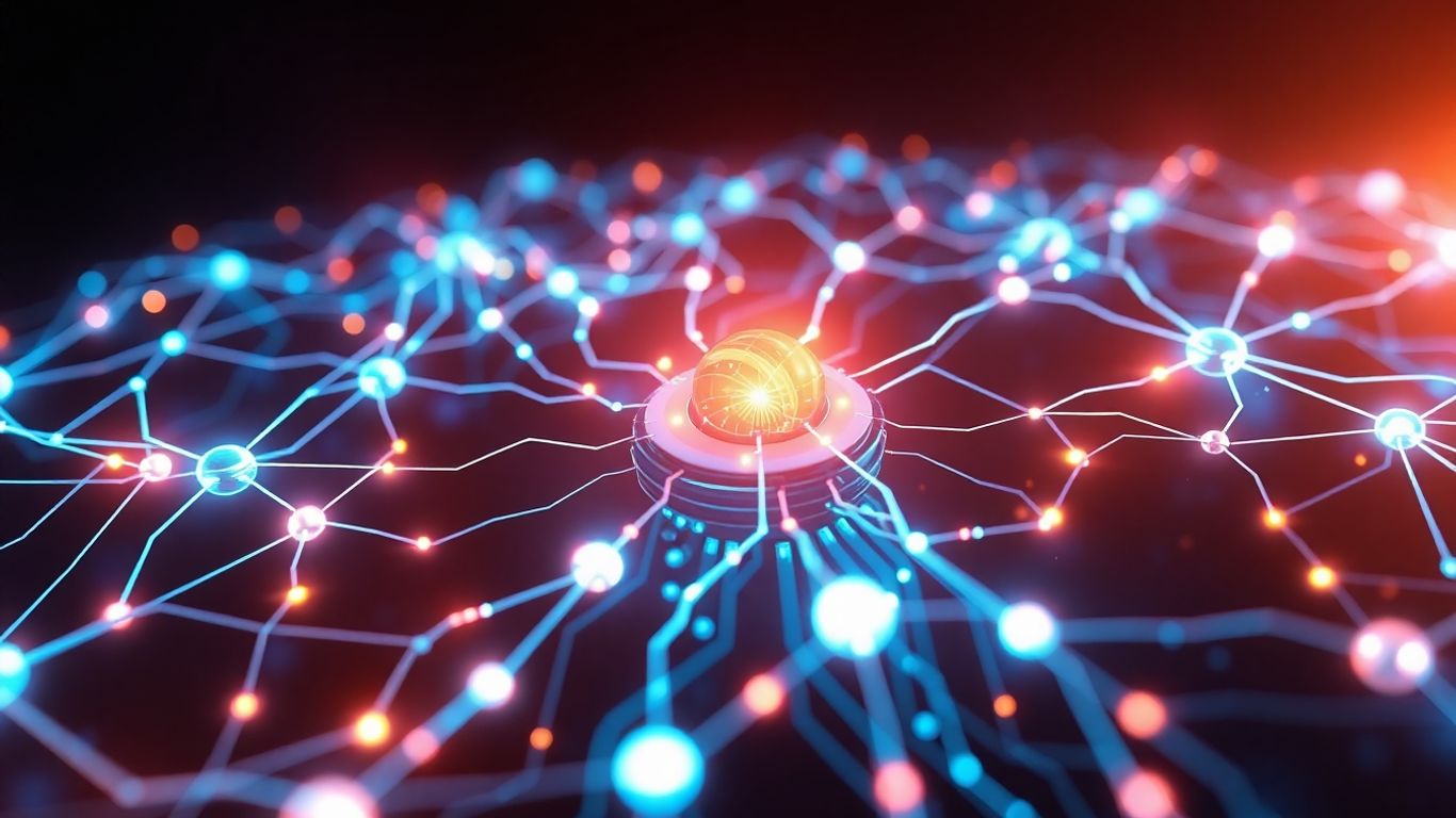 Google Gemini AI neural network glowing with energy