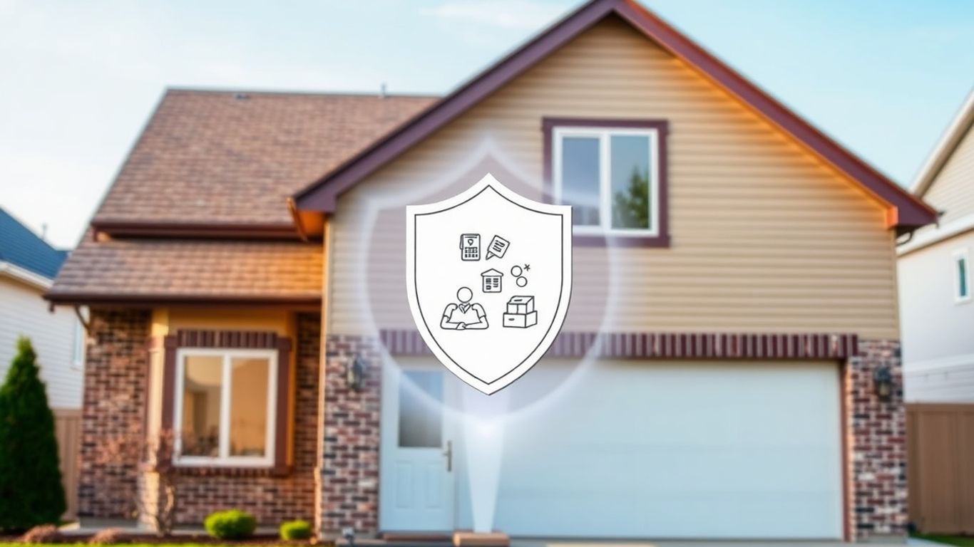 Casa protegida con seguro de continente y contenido