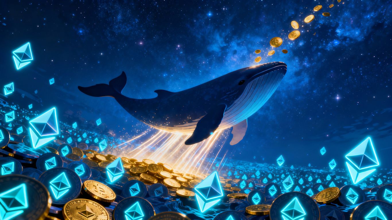 Ethereum whale accumulation, crypto surge, financial growth.