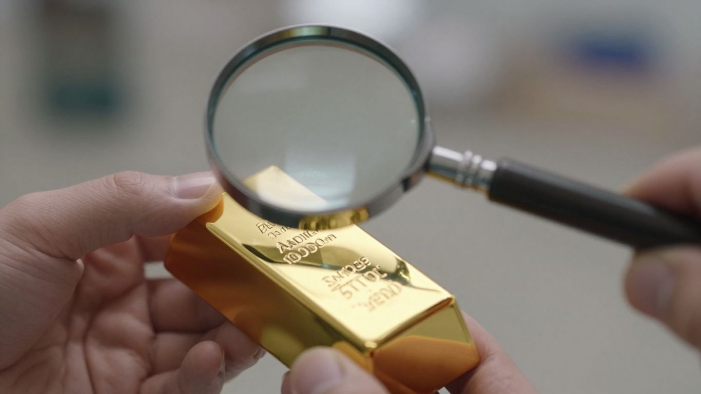 一只拿着放大镜的金手，黄金骗局