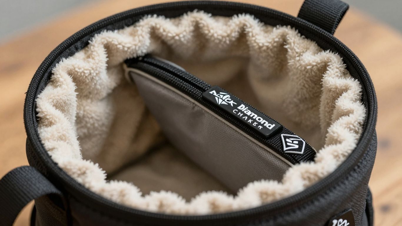 Black Diamond Heated Chalk Bag close-up