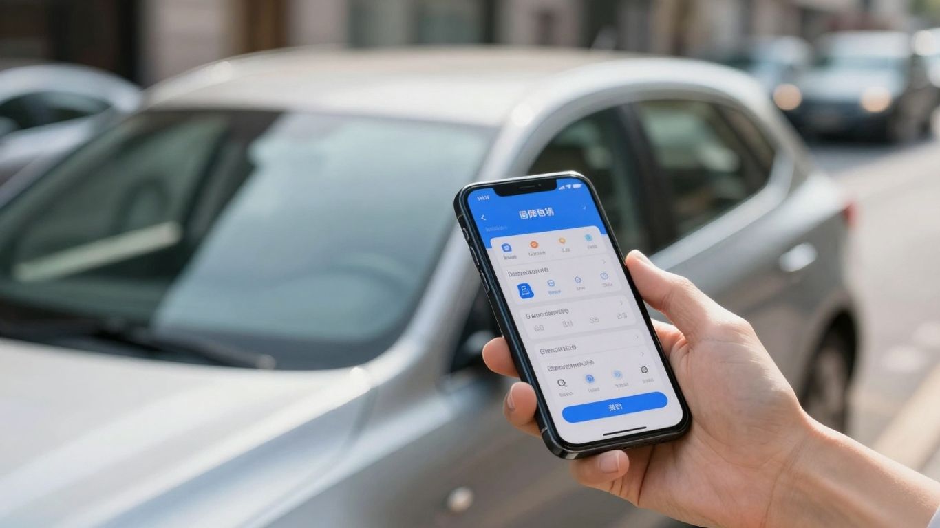 Carro com boleto IPVA 2026 no celular