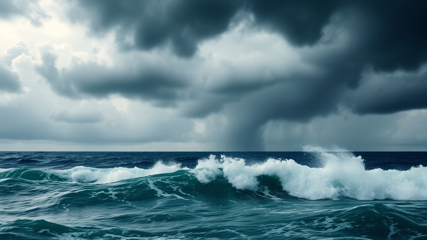 Ouragan Mélissa s'approchant de la Jamaïque, vents violents et pluie intense.