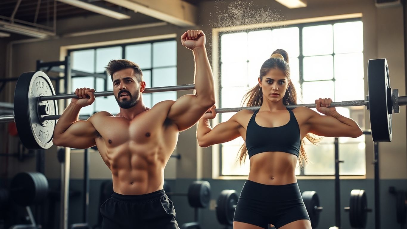 Powerlifters lifting weights in a Sydney gym.