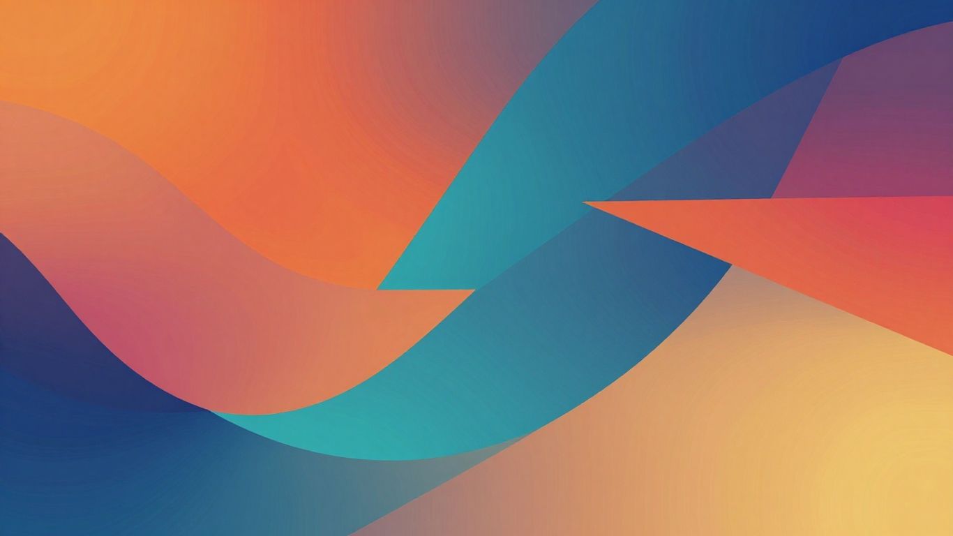 Abstract shapes and color gradients forming a creative visual.