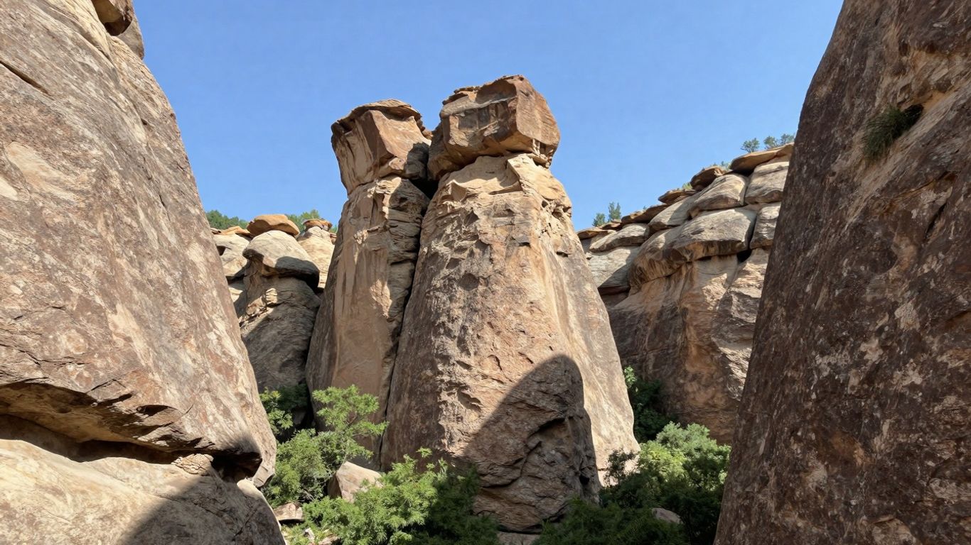 Skalne miasto Szczeliniec Wielki w Górach Stołowych