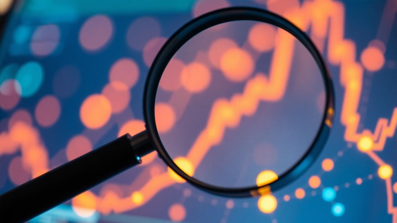 Loupe sur une interface numérique lumineuse