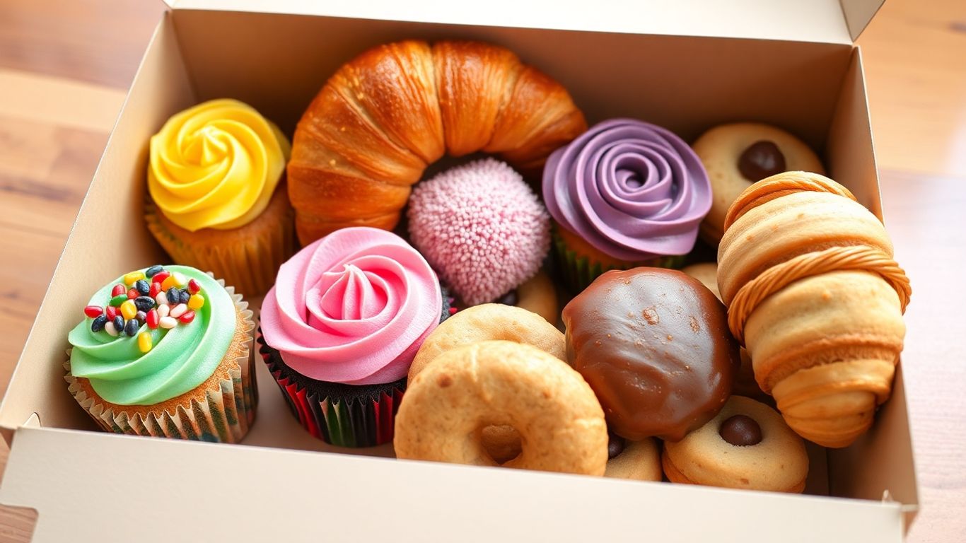 กล่องขนม Victory Bakery พร้อมขนมอบหลากหลาย