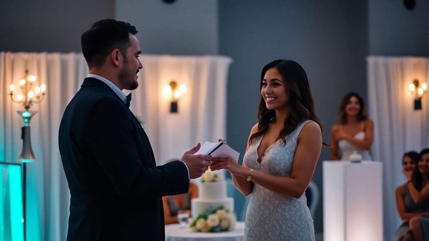 Couple having a micro wedding in Dallas.