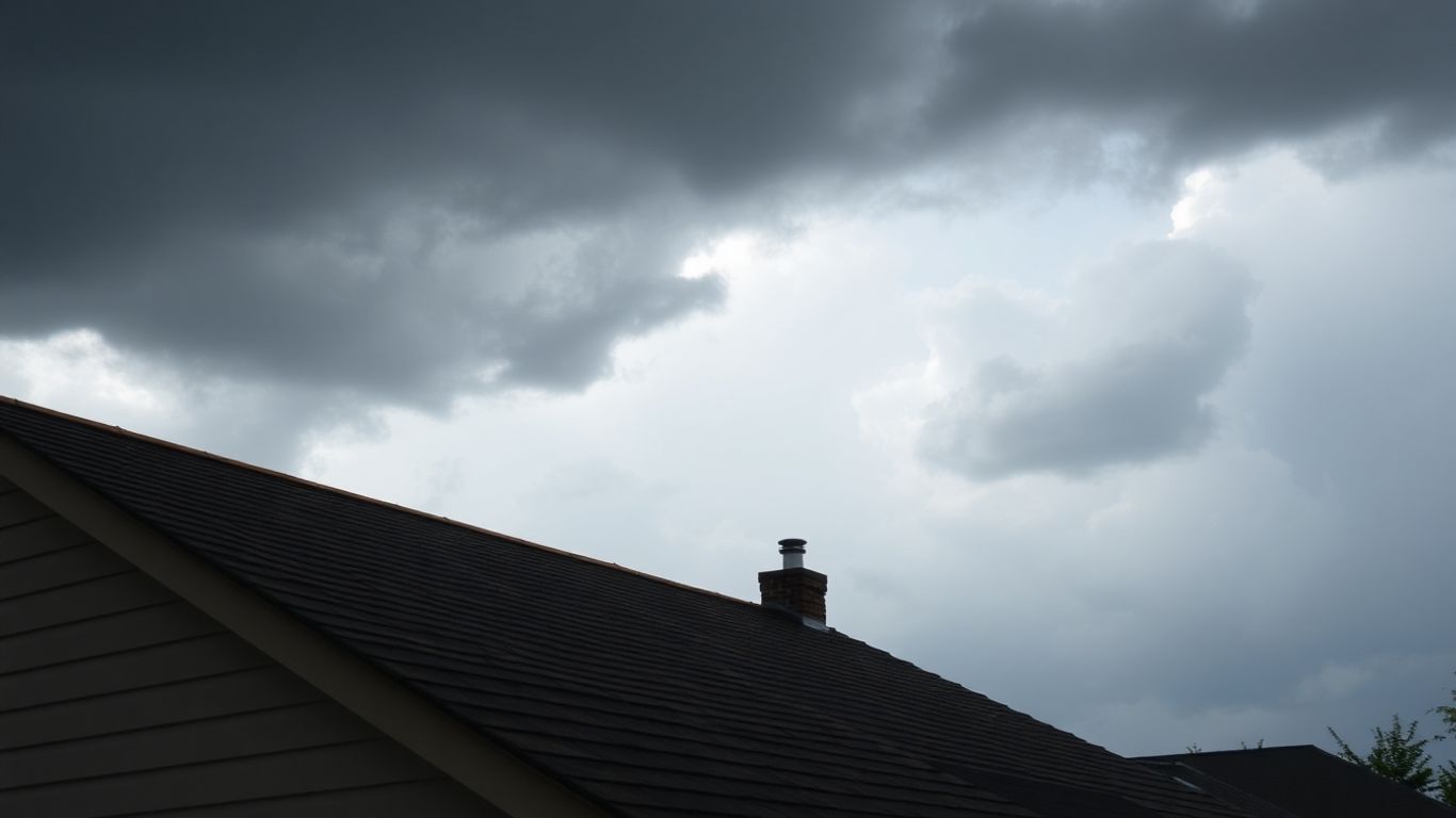 Orlando rooftop under stormy skies