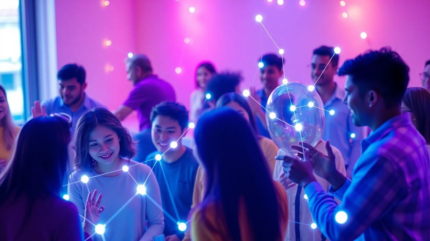 Community members engaging online, fostering growth and connection.