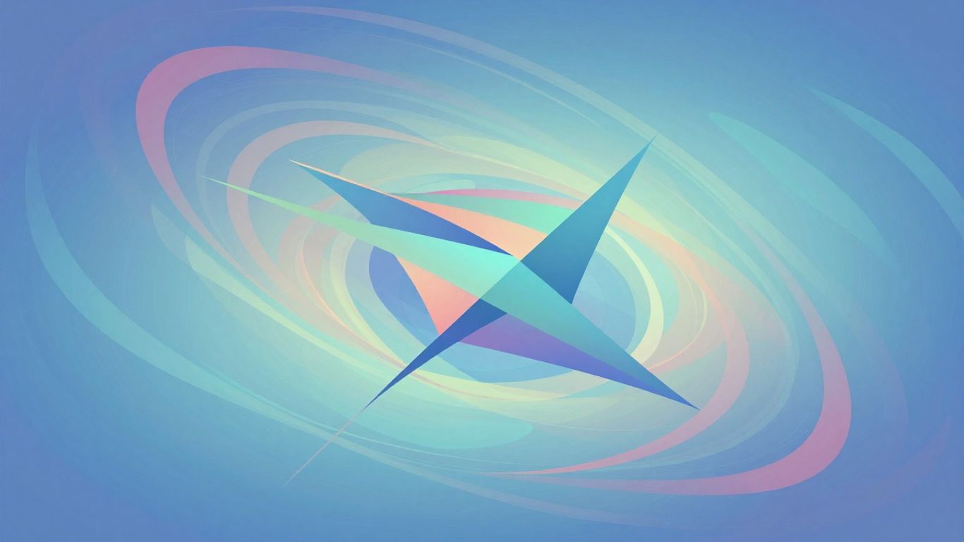 Abstract colorful shapes and gradients