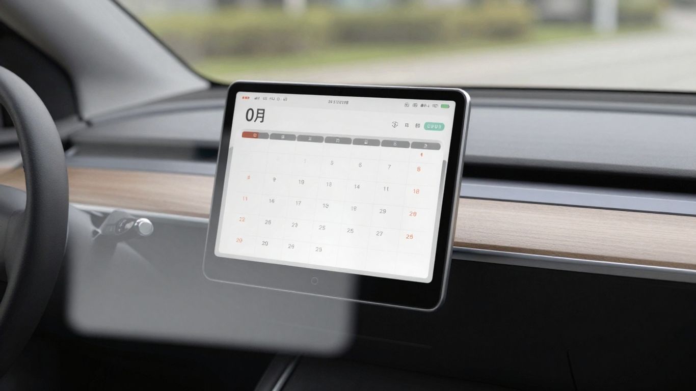 Calendário de pagamentos do IPVA 2026 em um carro.
