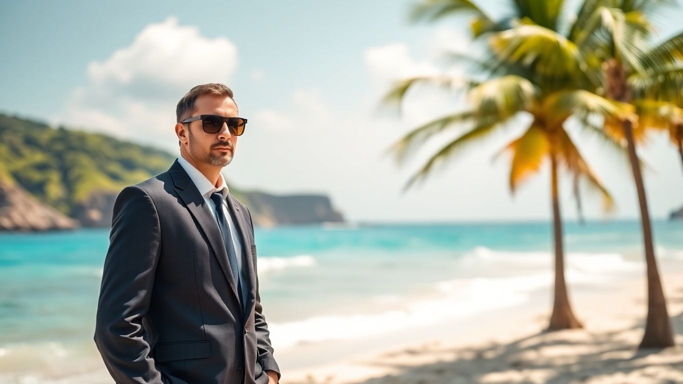 Bodyguard providing security in Bali