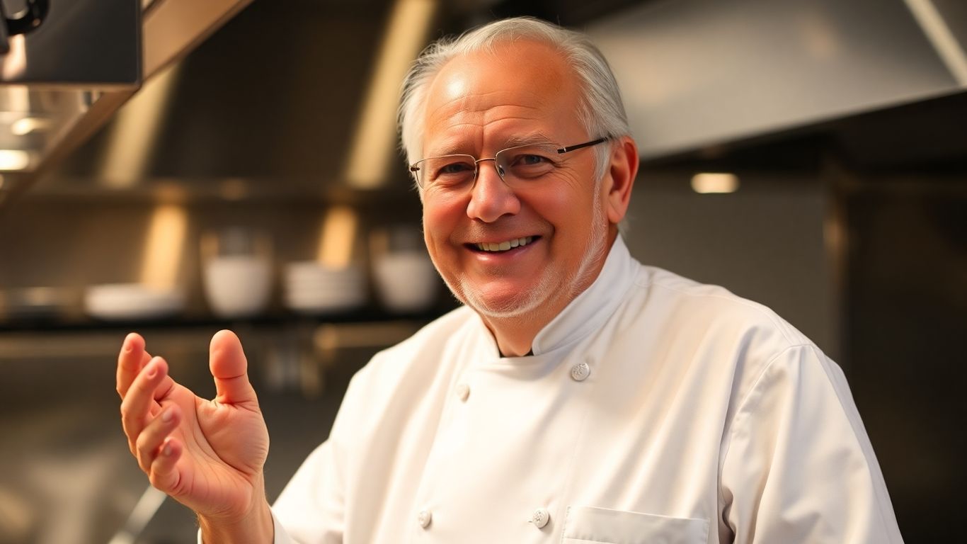 Portrait de Bernard Pacaud, chef étoilé.
