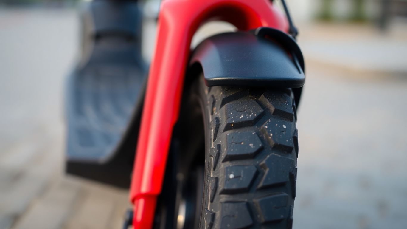 Elektroroller Reifen Nahaufnahme