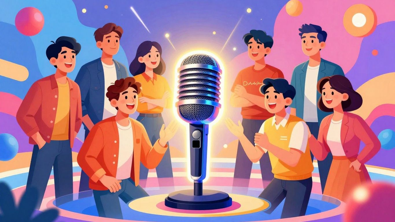 Entertainment Tonight hosts smiling and interacting.