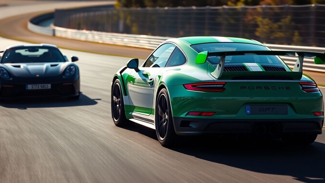 Porsche 911 GT3 R racing at Suzuka circuit.