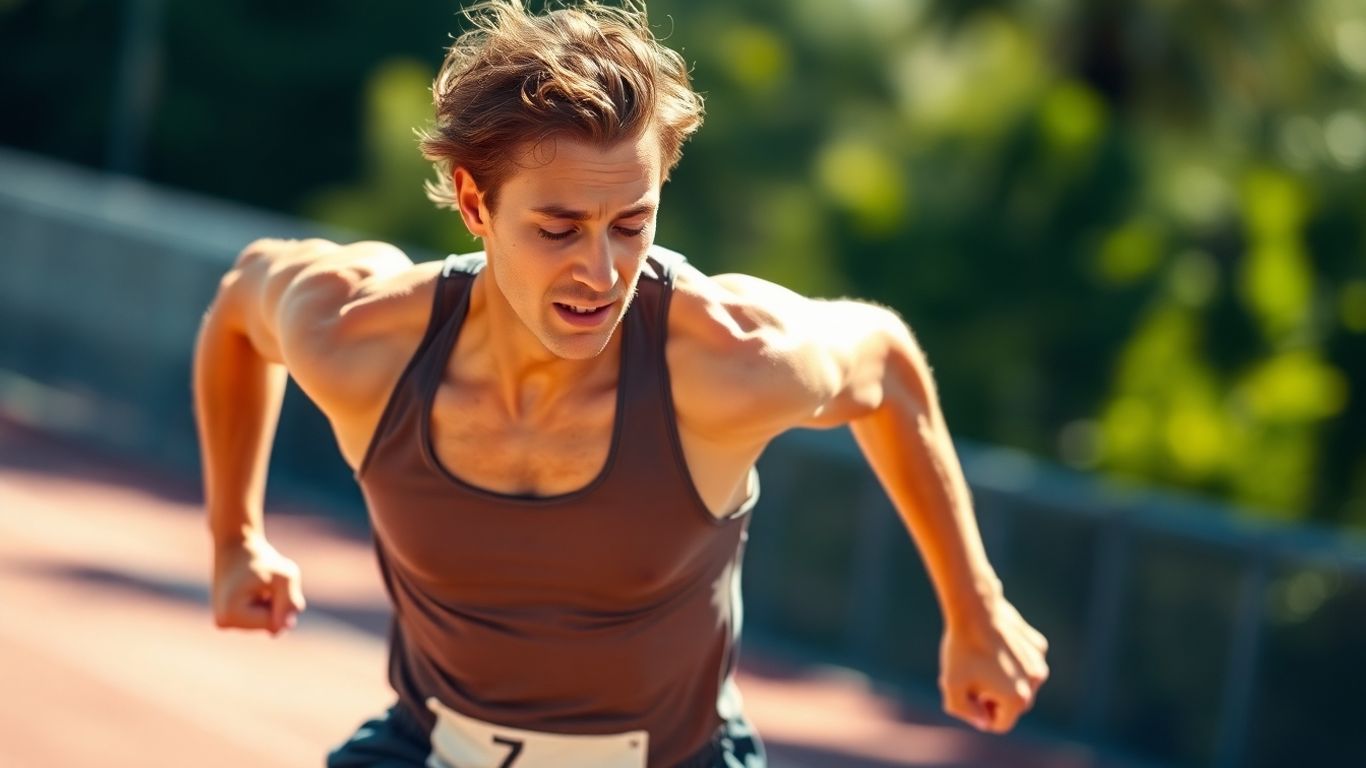 Runner performing 800m repeats for 5k pace.