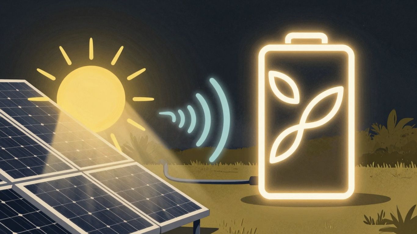 Solar panel and virtual battery