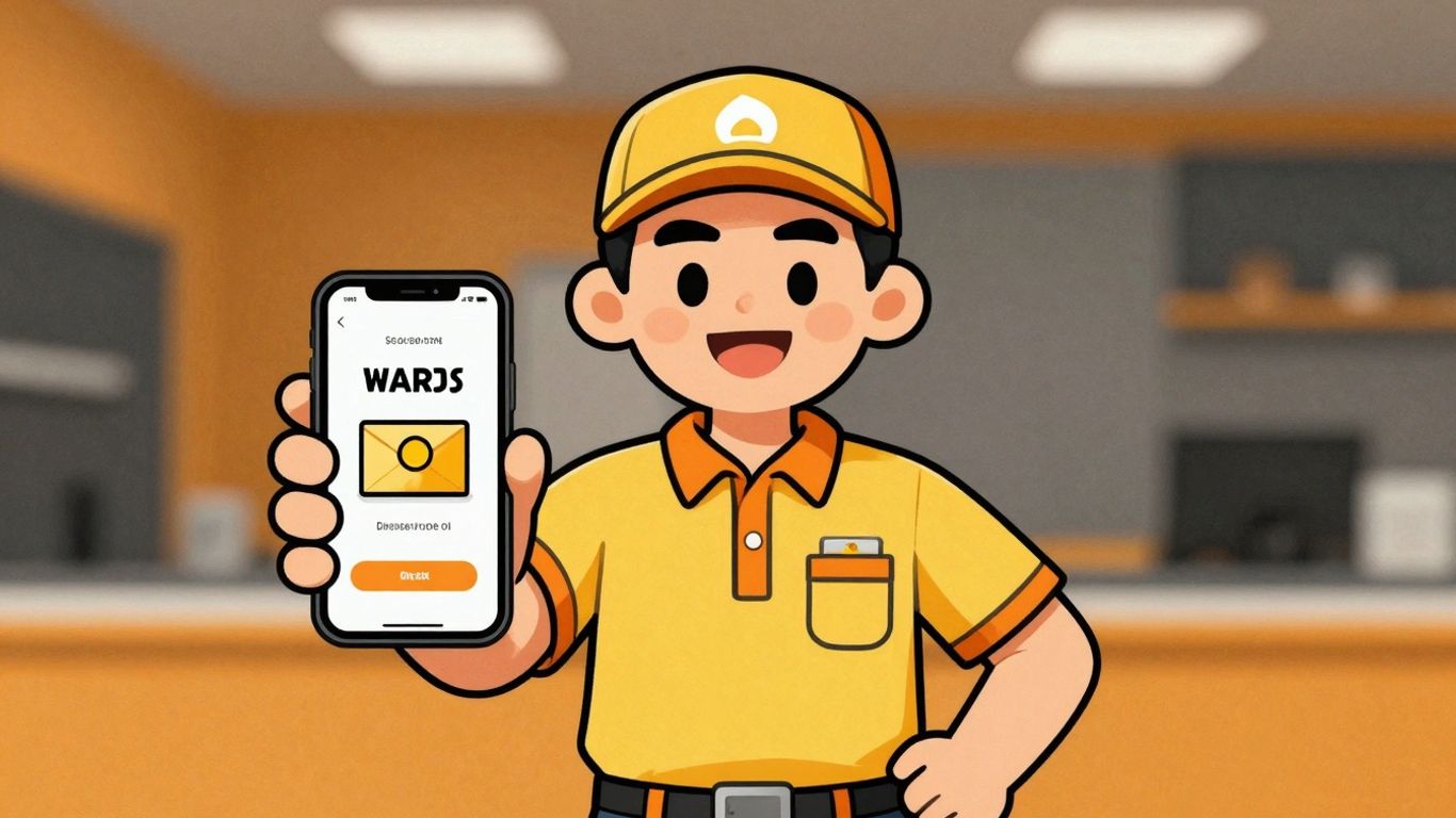 Gig worker receiving a cash advance on their phone.