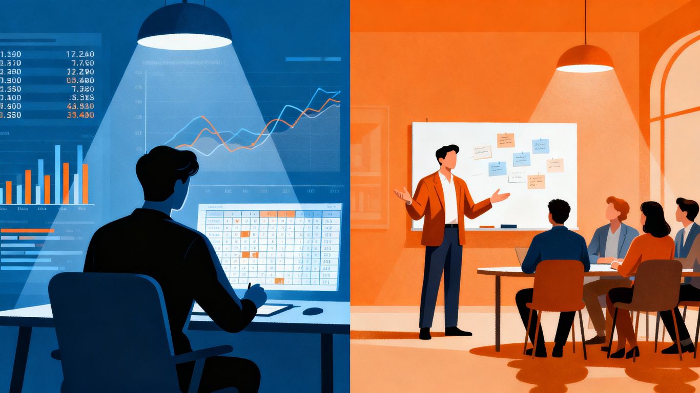 Quantitative and qualitative research methods comparison.