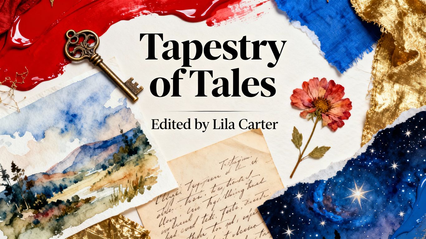 Book cover design for an anthology or short story collection.