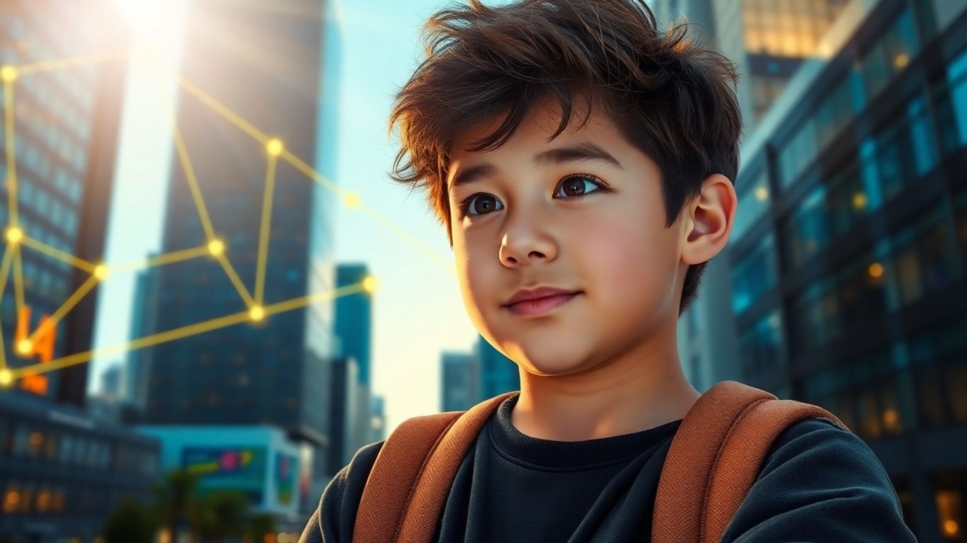 Tineri investitori analizând oportunități de afaceri în oraș.